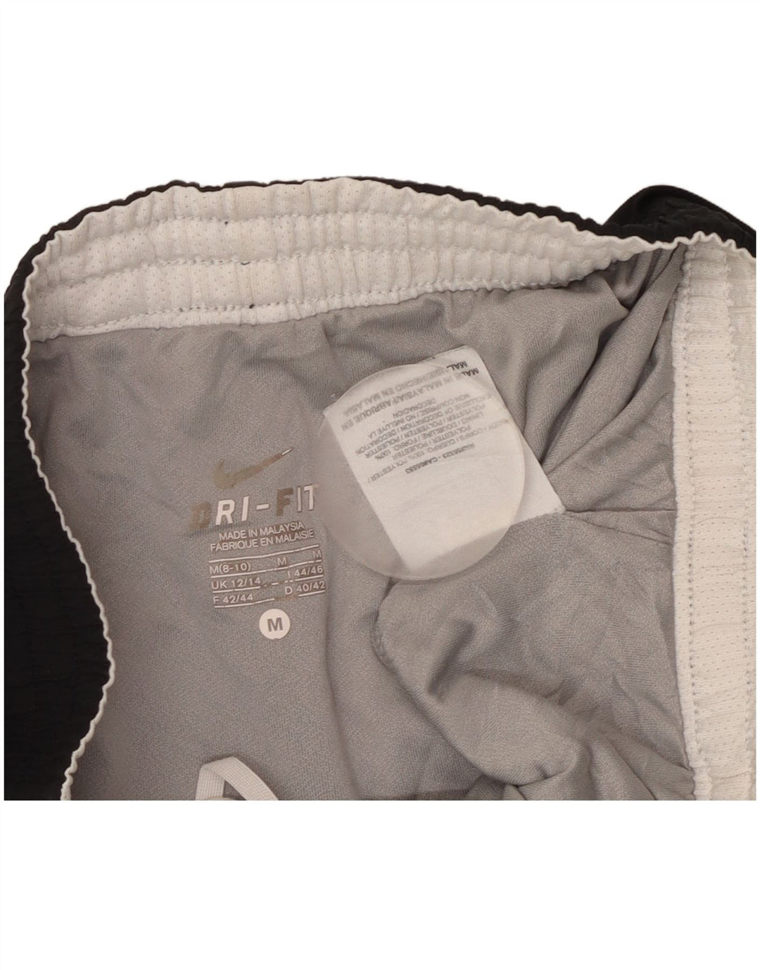 NIKE Womens Dri Fit Sport Shorts UK 12/14 Medium Black Polyester