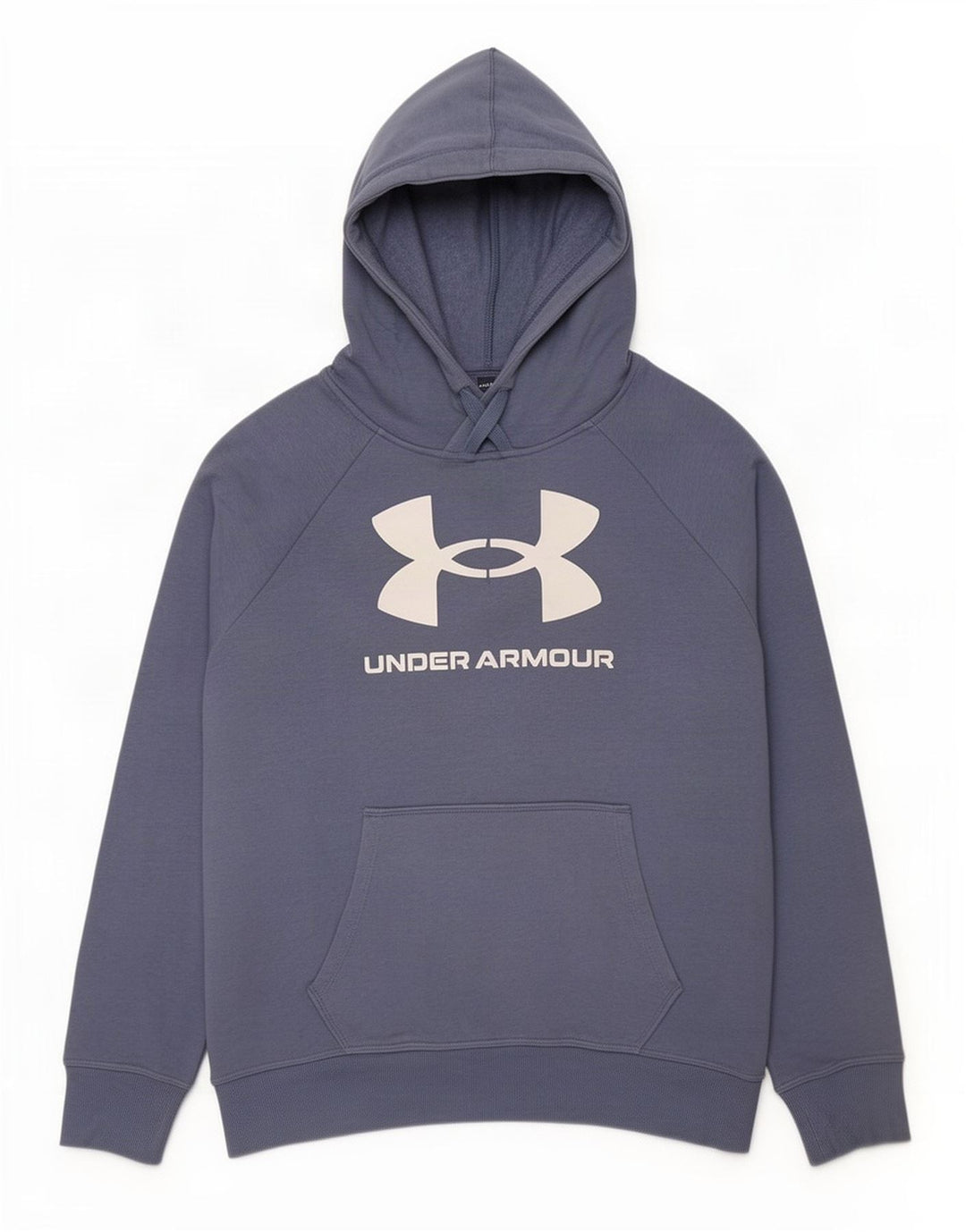 Under Armour Mens Graphic Hoodie Jumper Medium Blue Cotton