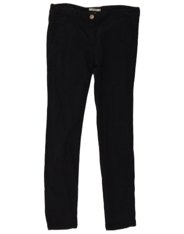 Marella Womens Skinny Chino Trousers UK 14 Large W32 L32 Black Cotton