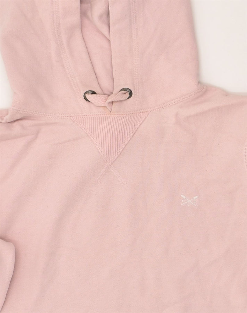 CREW CLOTHING Womens Hoodie Jumper UK 8 Small Pink Cotton | Vintage Crew Clothing | Thrift | Second-Hand Crew Clothing | Used Clothing | Messina Hembry 