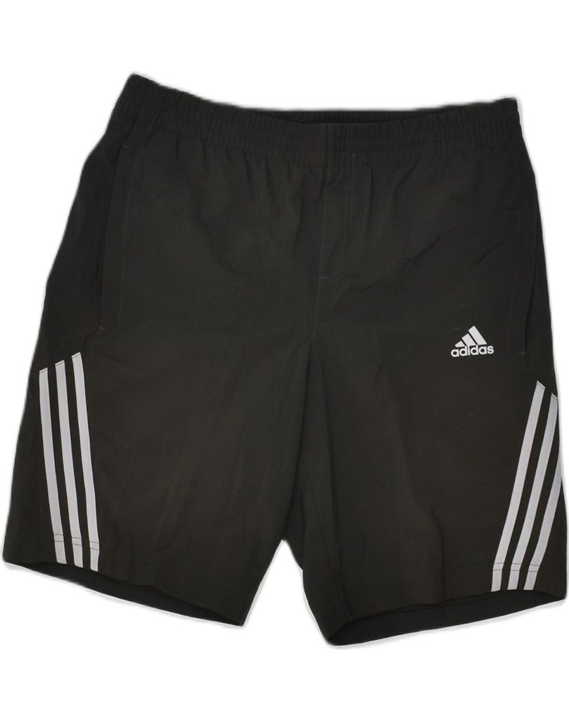 ADIDAS Mens Sport Shorts Small Black Colourblock Polyester | Vintage Adidas | Thrift | Second-Hand Adidas | Used Clothing | Messina Hembry 