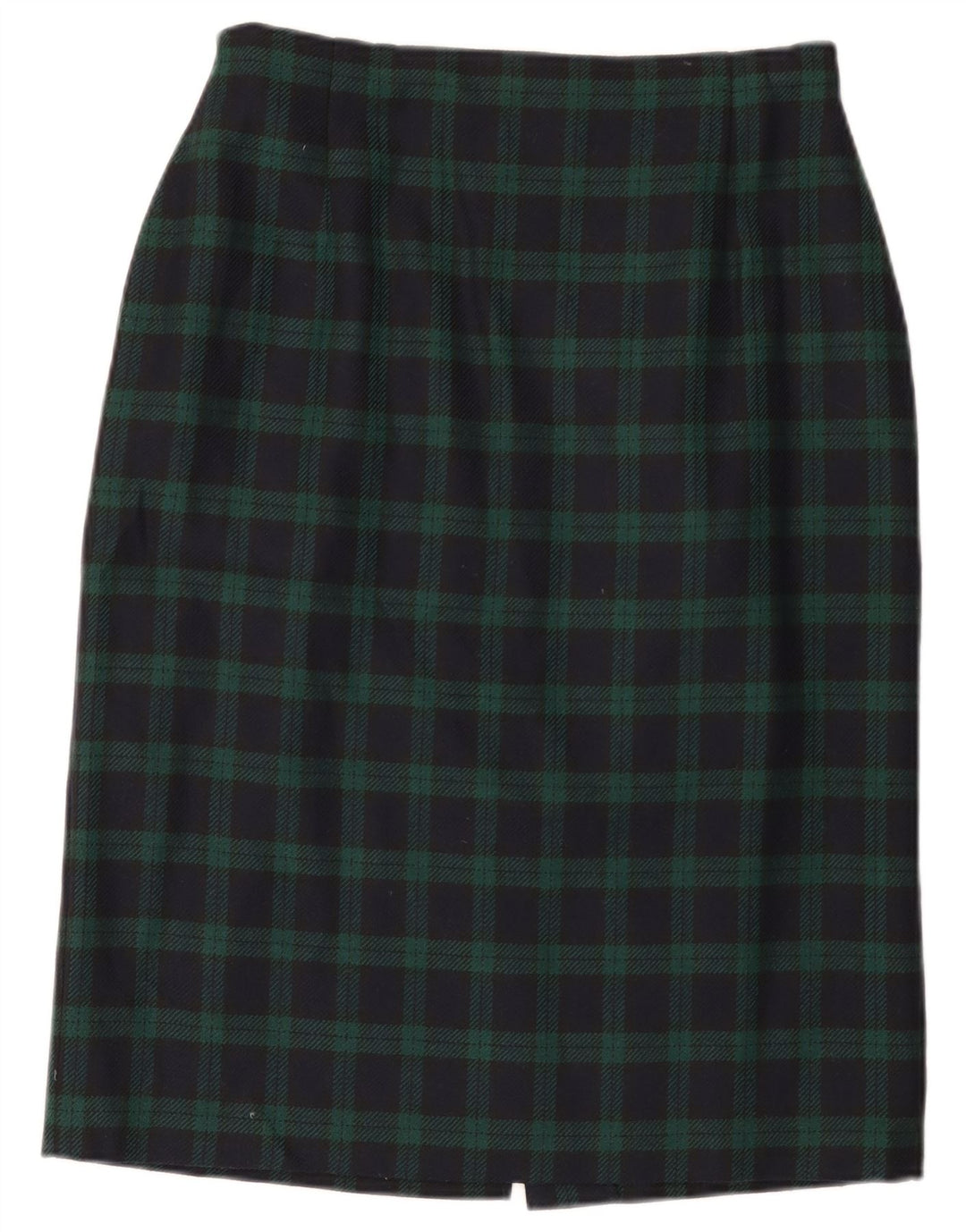 Marks & Spencer Womens St. Michael Pencil Skirt W30 Medium Navy Blue Check