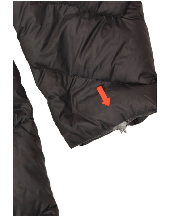 MICHAEL KORS Womens Hooded Padded Coat UK 18 XL Grey Nylon