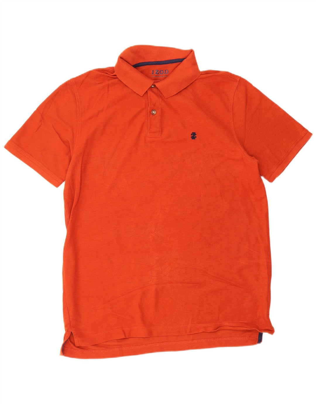 IZOD Mens Polo Shirt Large Orange Cotton