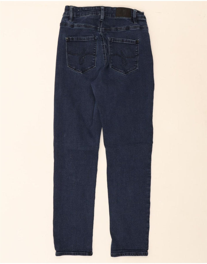 JIGSAW Womens Slim Jeans UK 12 Medium W28 L27 Navy Blue Cotton Vintage Jigsaw and Second-Hand Jigsaw from Messina Hembry 