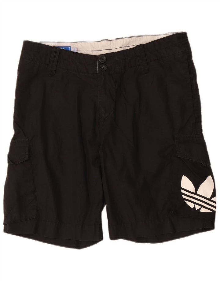 Adidas Mens Graphic Cargo Shorts W32 Medium Black Cotton