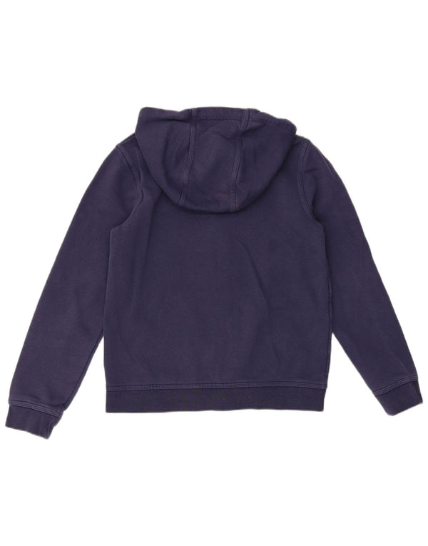 Nike Boys Zip Hoodie Sweater 12-13 Years Large Navy Blue Cotton Sports