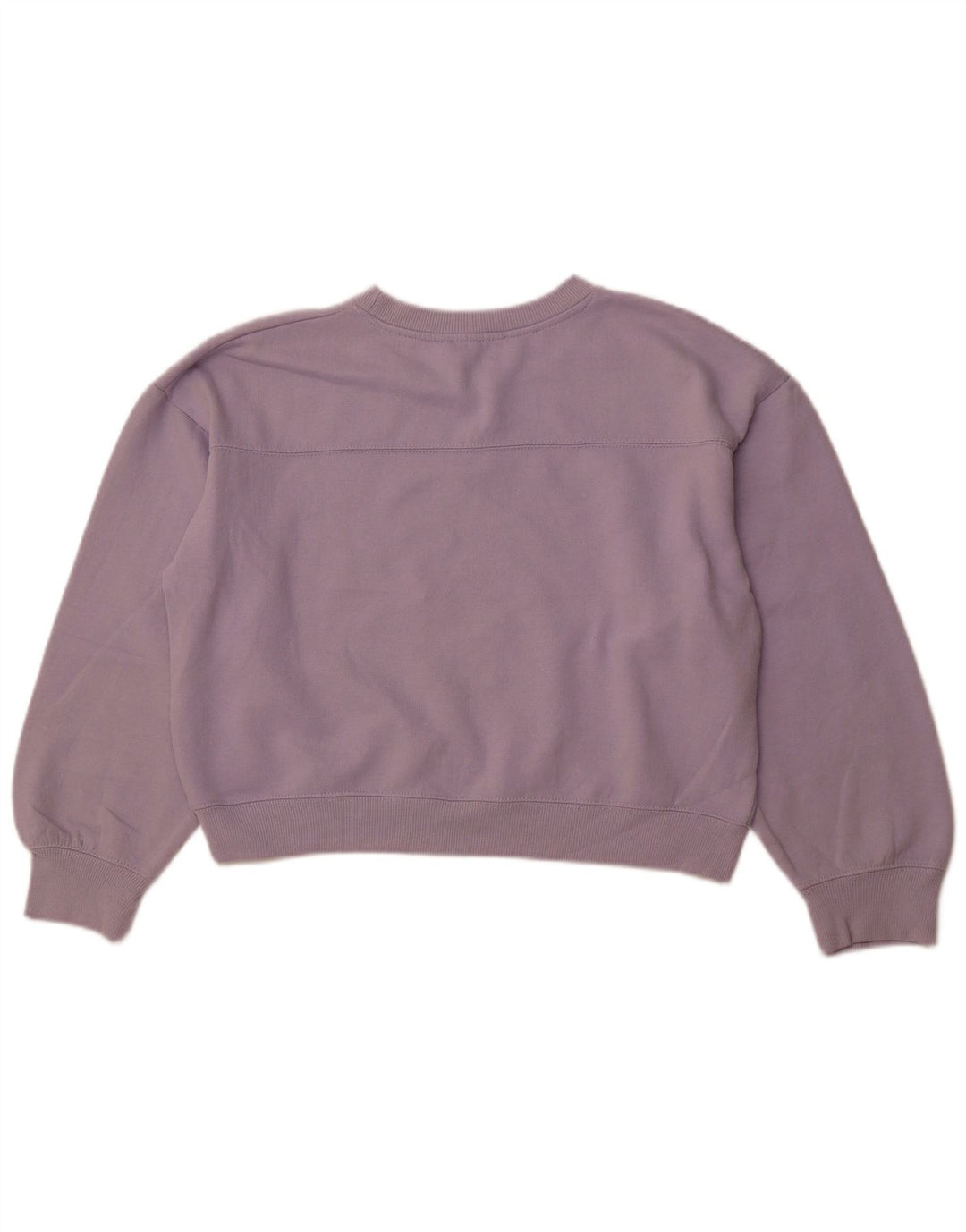 ZARA Womens Oversized Crop Sweatshirt Jumper UK 14 Medium Purple
