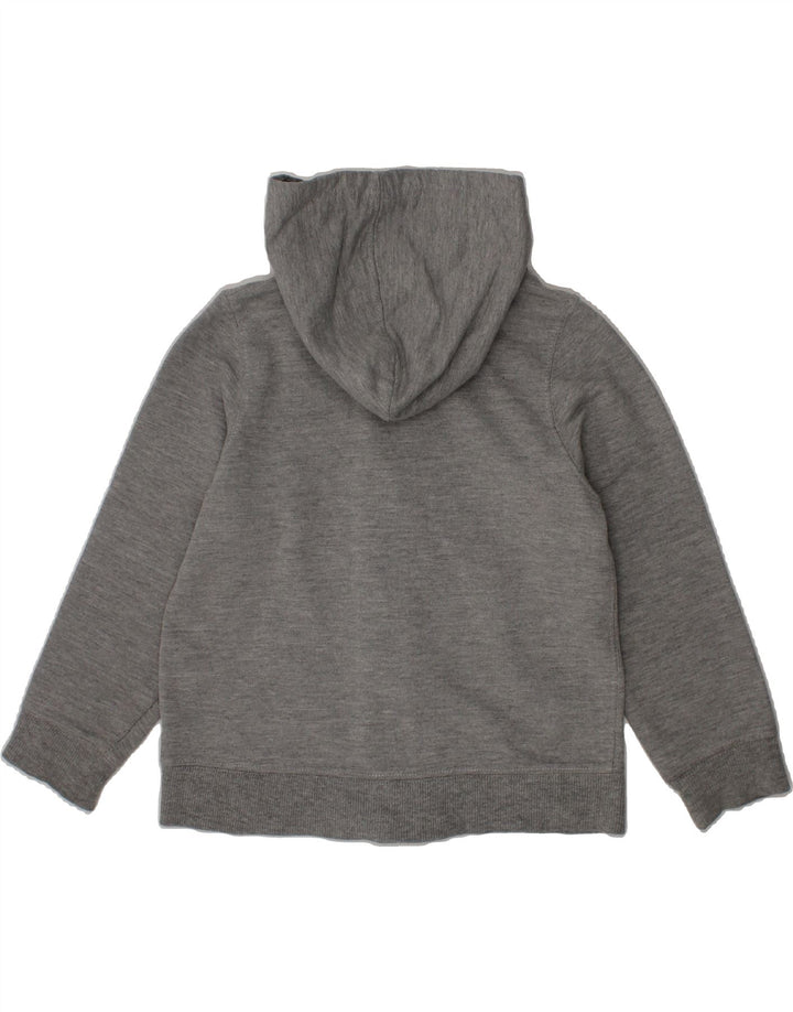 K-WAY Girls Zip Hoodie Sweater 3-4 Years Grey Cotton Vintage K-Way and Second-Hand K-Way from Messina Hembry 