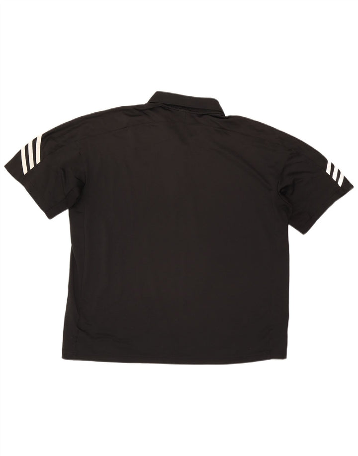 Adidas Mens Climacool Polo Shirt XL Black Polyester