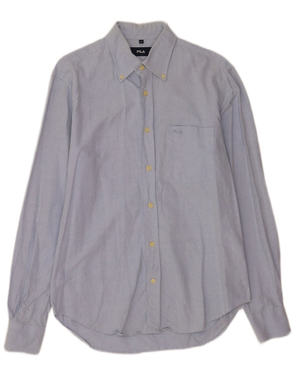 Fila Mens Shirt Medium Blue Cotton