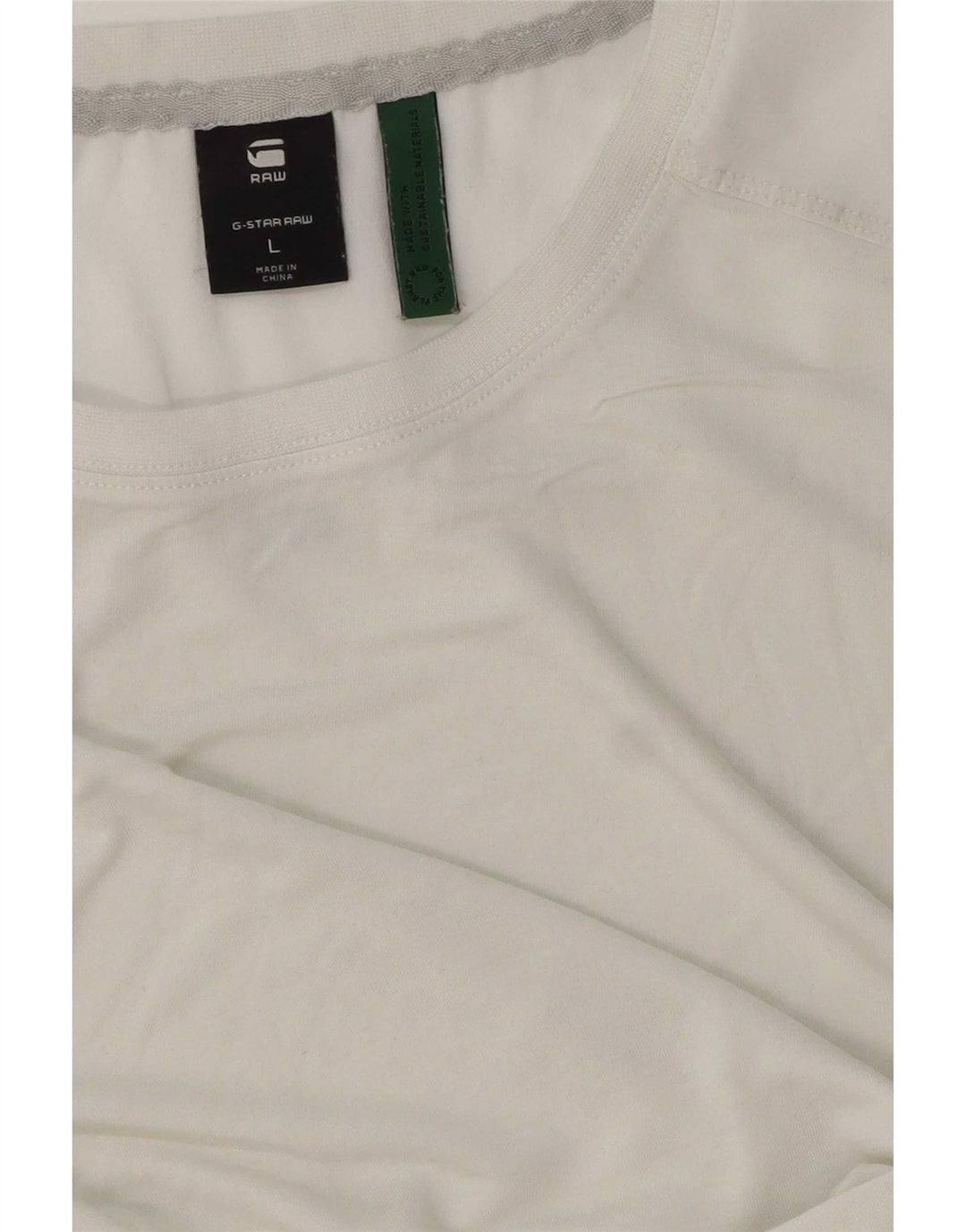 G-Star Mens T-Shirt Top Large White
