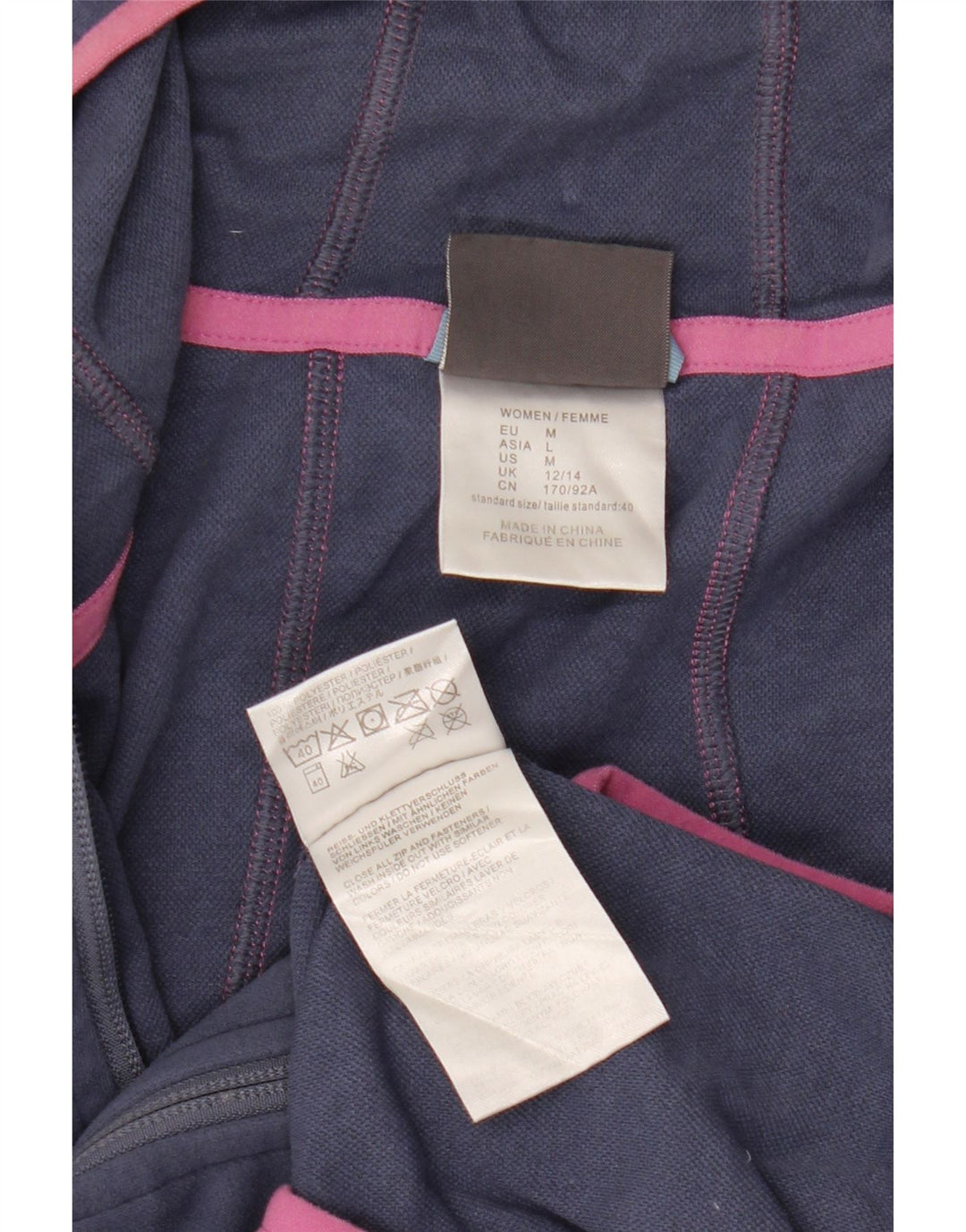 Jack Wolfskin Womens Hooded Tracksuit Top Jacket UK 12/14 Medium Blue