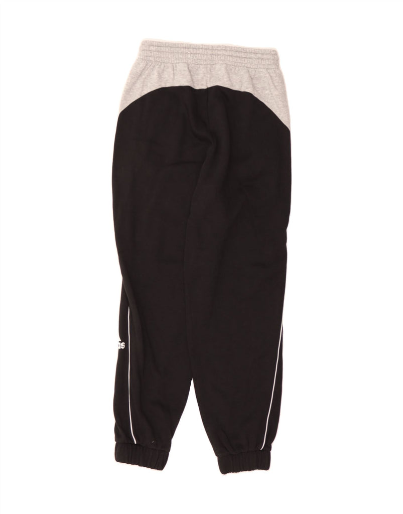 ADIDAS Womens Tracksuit Trousers Joggers UK 8/10 Small  Black Colourblock Vintage Adidas and Second-Hand Adidas from Messina Hembry 
