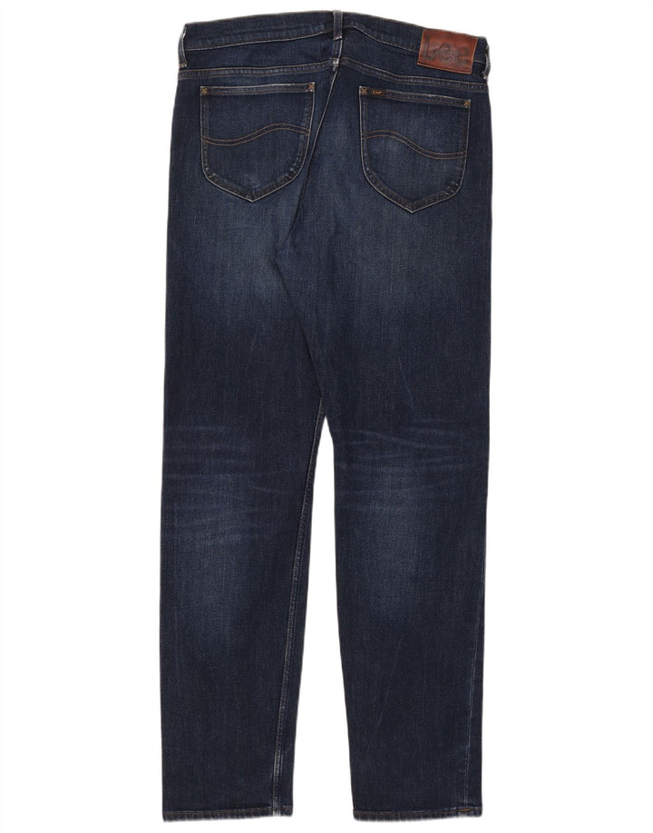 Lee Mens Rider Slim Jeans  W34 L34 Blue Cotton