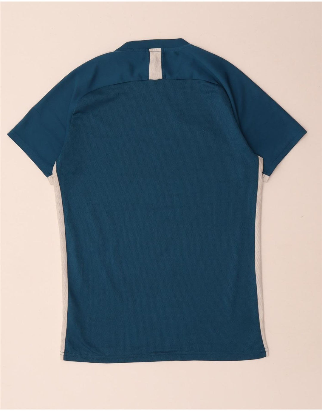 Nike Mens Dri Fit T-Shirt Top Medium Blue Colourblock Polyester