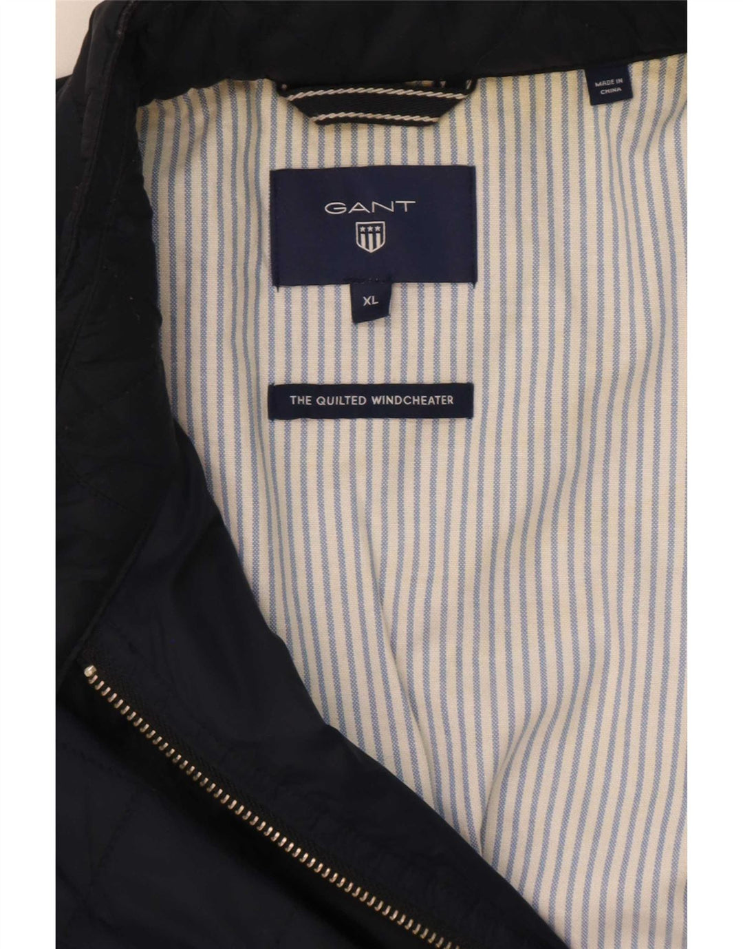 Gant Mens Quilted Jacket UK 42 XL Navy Blue Polyamide