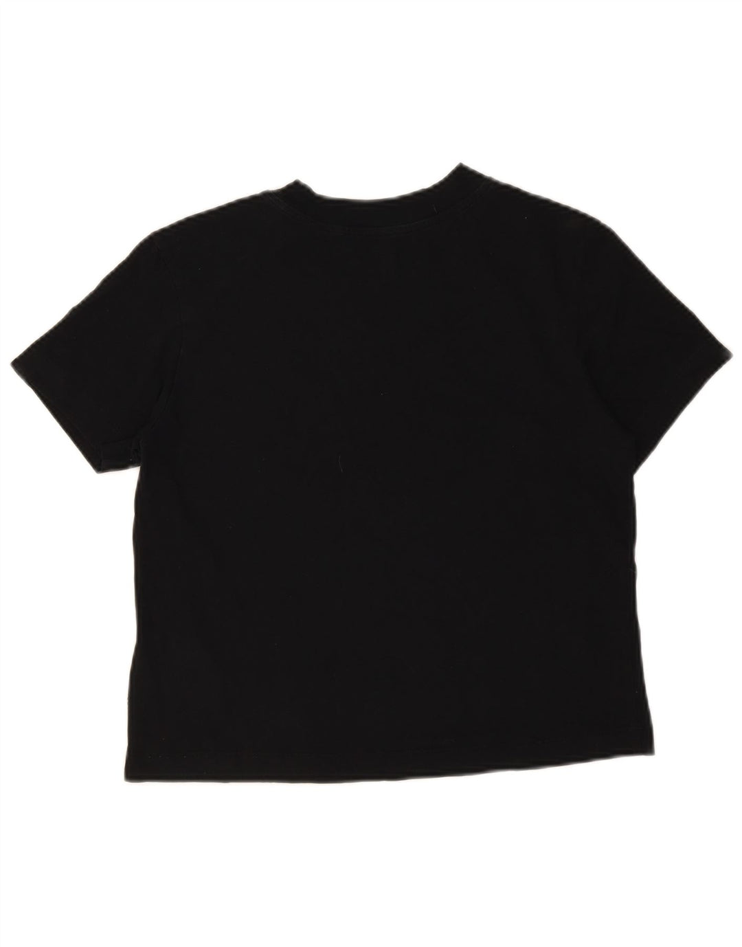 VANS Womens Crop T-Shirt Top UK 14 Medium Black Cotton