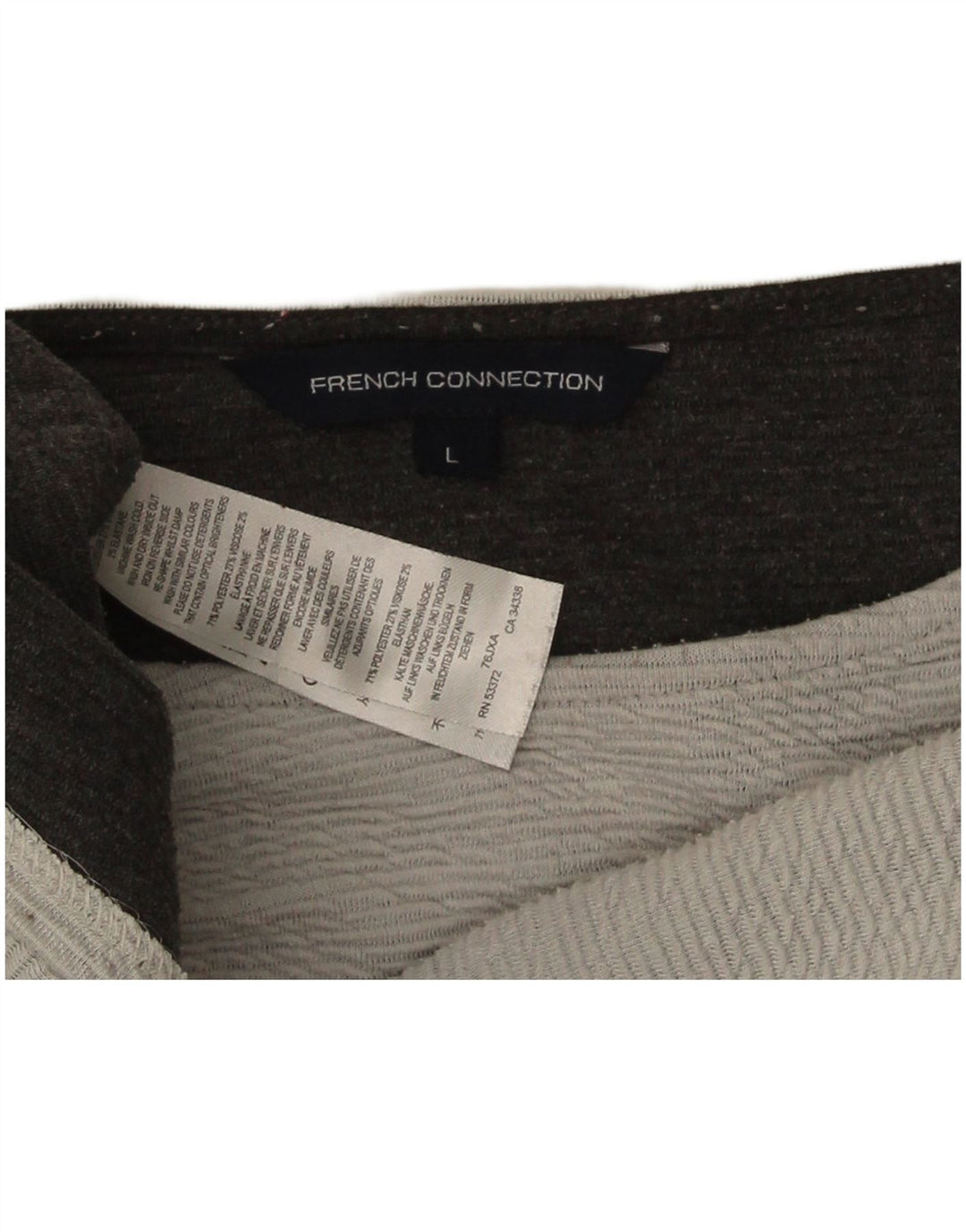 French Connection Womens Boat Neck Jumper Sweater UK 16 Large Grey