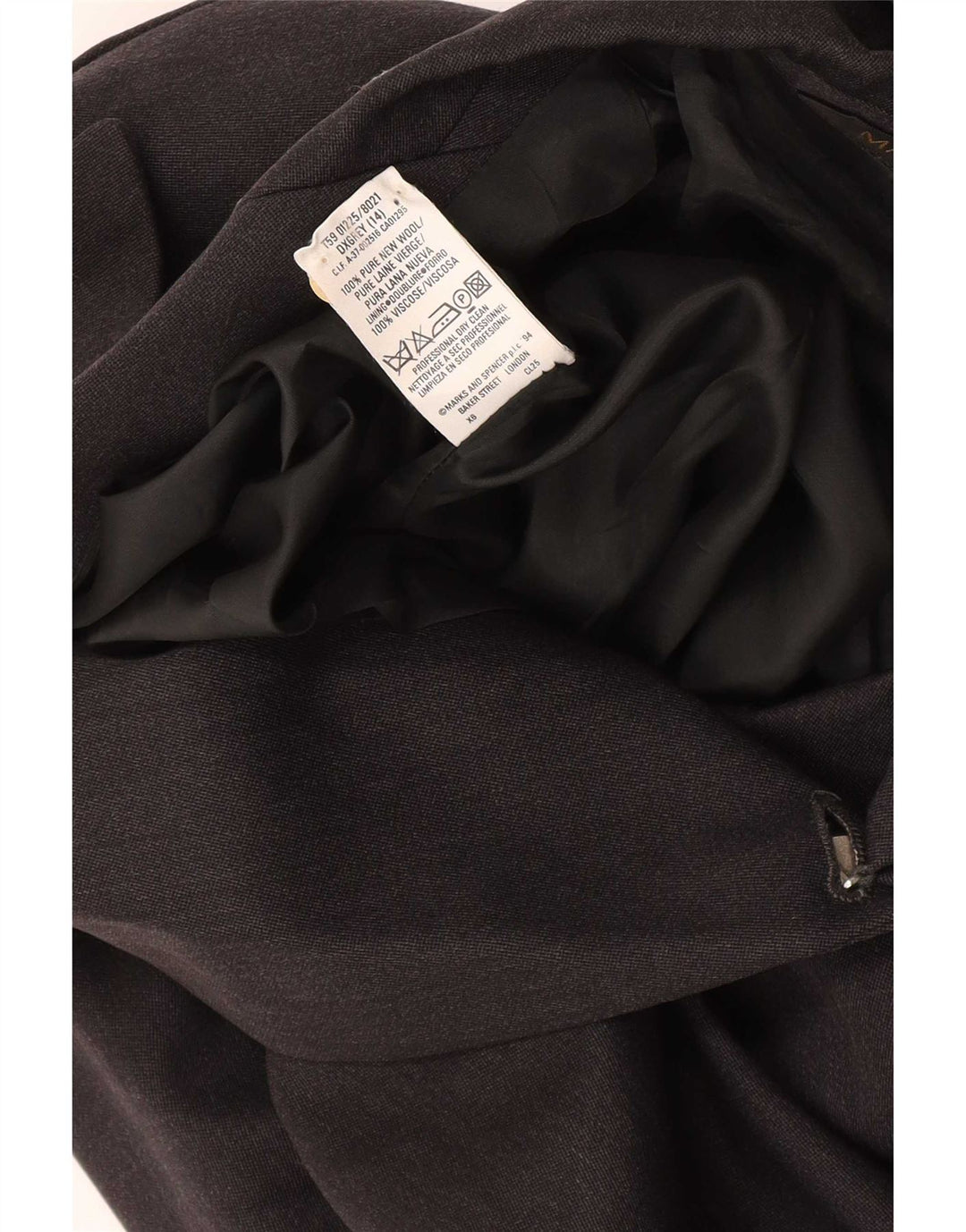 Marks & Spencer Womens St. Michael Blazer Jacket UK 14 Large Grey