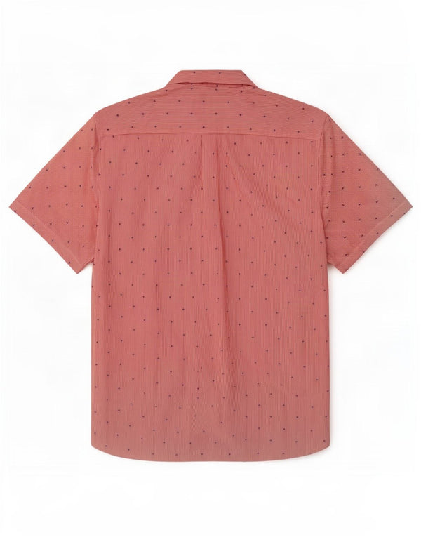 Superdry Mens Short Sleeve Regular Fit Shirt 3XL Red Pinstripe Cotton