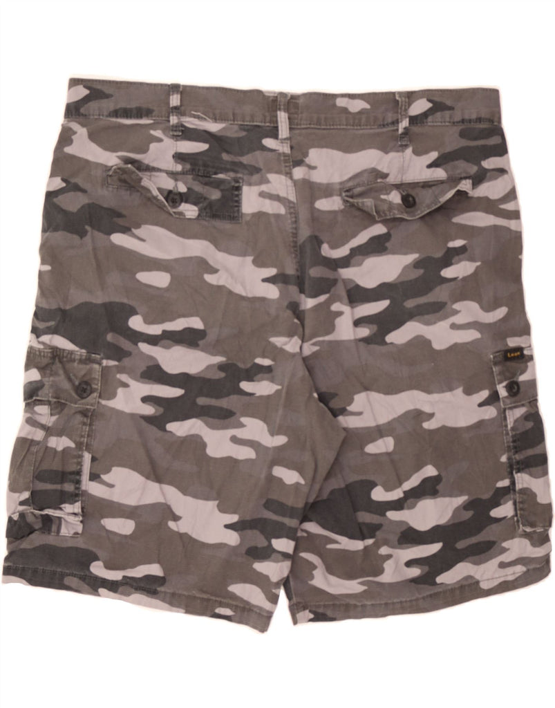 LEE Mens Cargo Shorts W42 2XL  Grey Camouflage Cotton Vintage Lee and Second-Hand Lee from Messina Hembry 