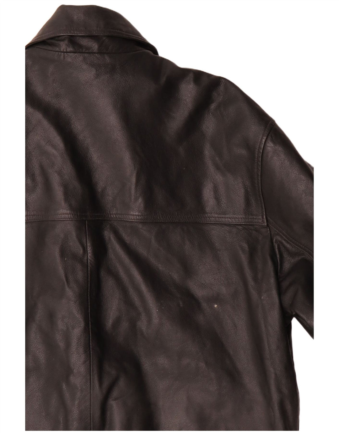 Ironsides Mens Leather Jacket UK 40 Large Black Leather