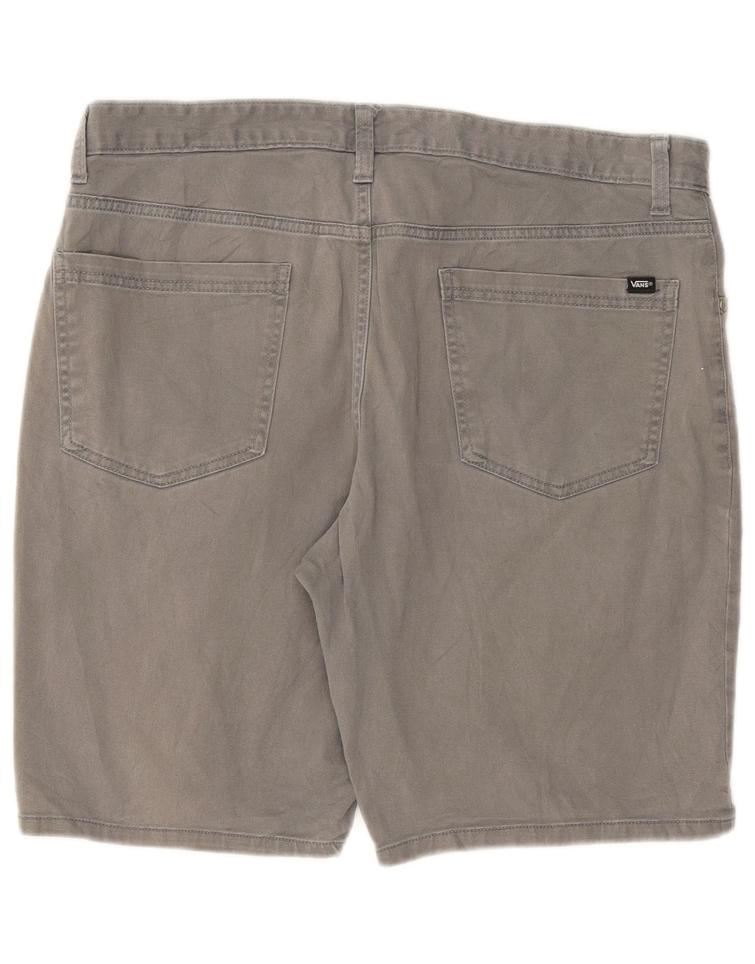 Vans Mens Casual Shorts W34 Large Grey Cotton