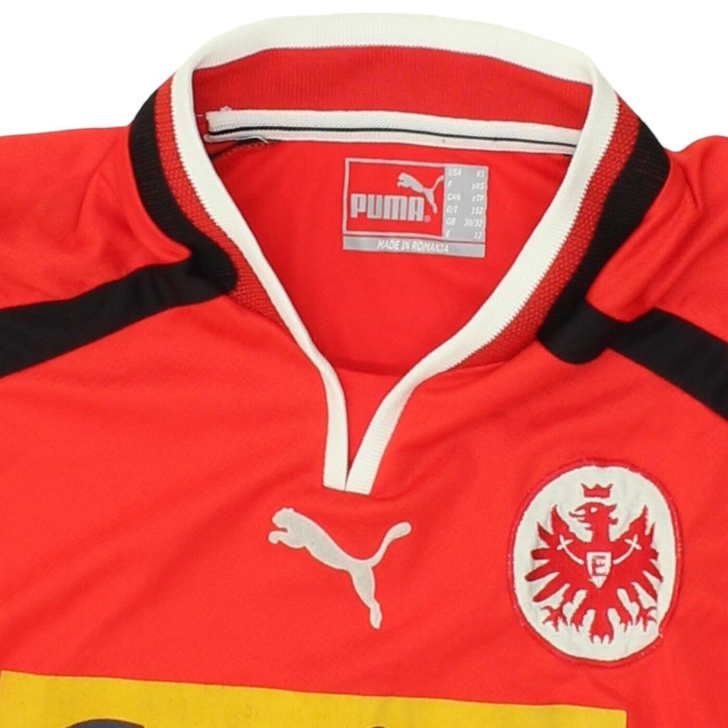 Eintract Frankfurt 00/01 Boys Red Puma Shirt | Vintage Kids German Football VTG | Vintage Messina Hembry | Thrift | Second-Hand Messina Hembry | Used Clothing | Messina Hembry 