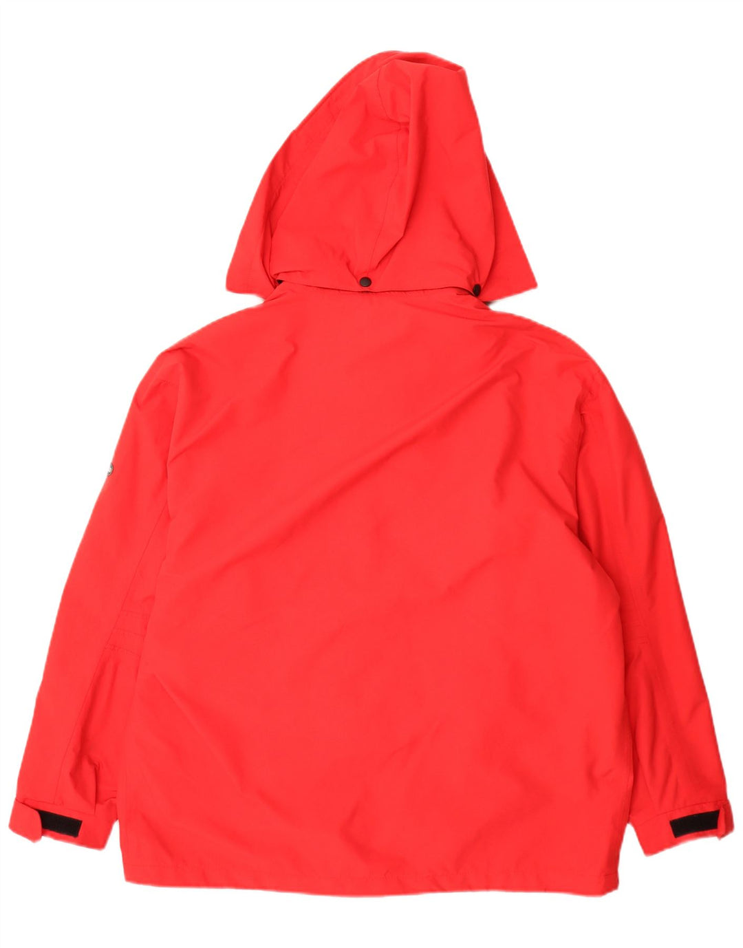 Bailo Womens Hooded Oversized Rain Jacket UK 14 Medium Red Polyamide
