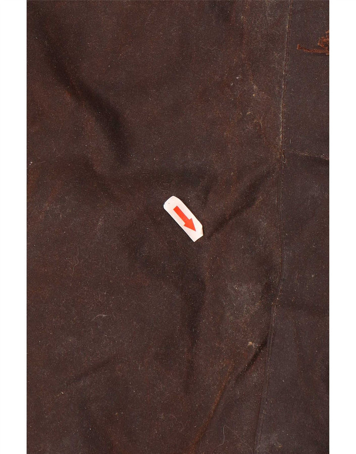 Toggi Womens Oversized Waxed Cotton Overcoat UK 16 Large Brown