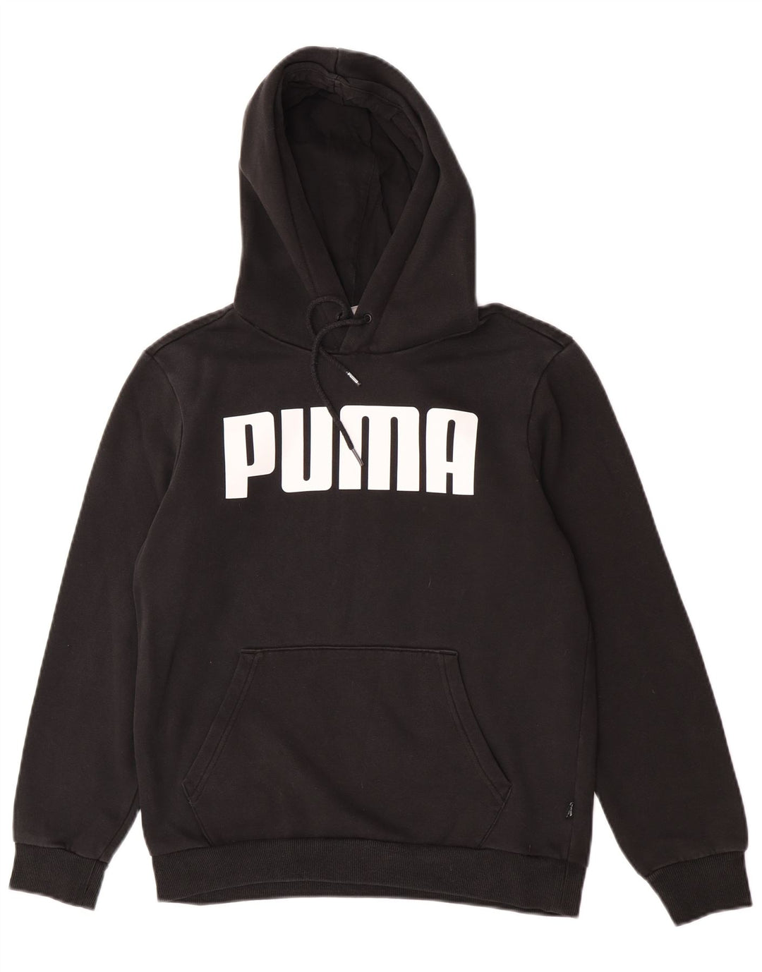 Puma Mens Graphic Hoodie Jumper XS Black Cotton