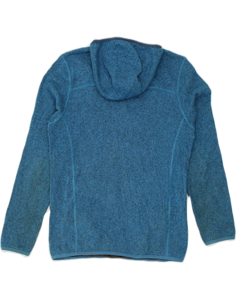 THE NORTH FACE Womens Hoodie Jumper UK 14 Medium Blue Polyester | Vintage The North Face | Thrift | Second-Hand The North Face | Used Clothing | Messina Hembry 