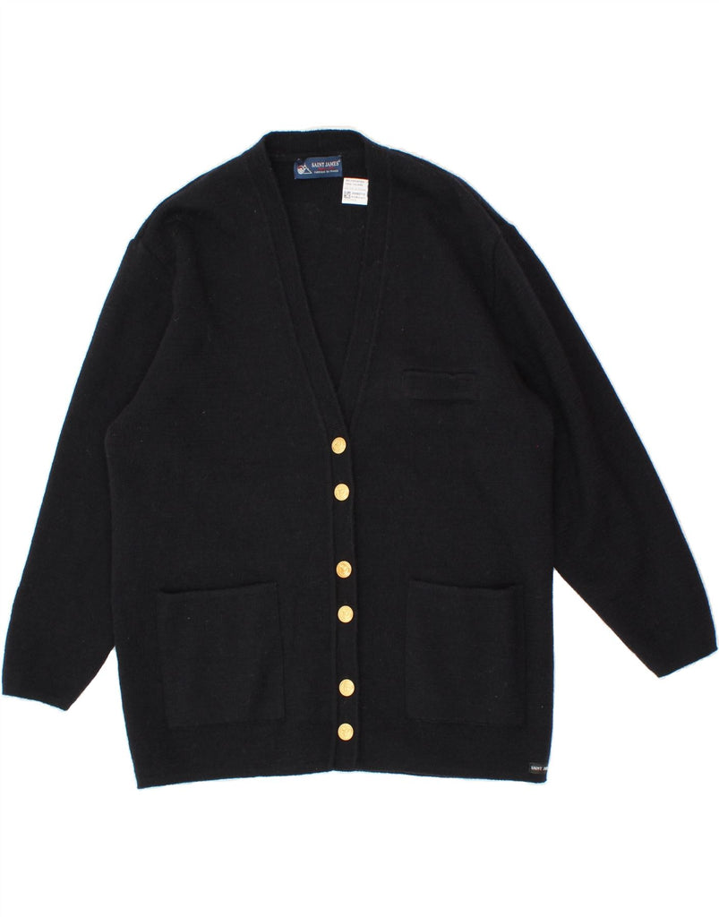 SAINT JAMES Womens Cardigan Sweater UK 16 Large Navy Blue Vintage Saint James and Second-Hand Saint James from Messina Hembry 