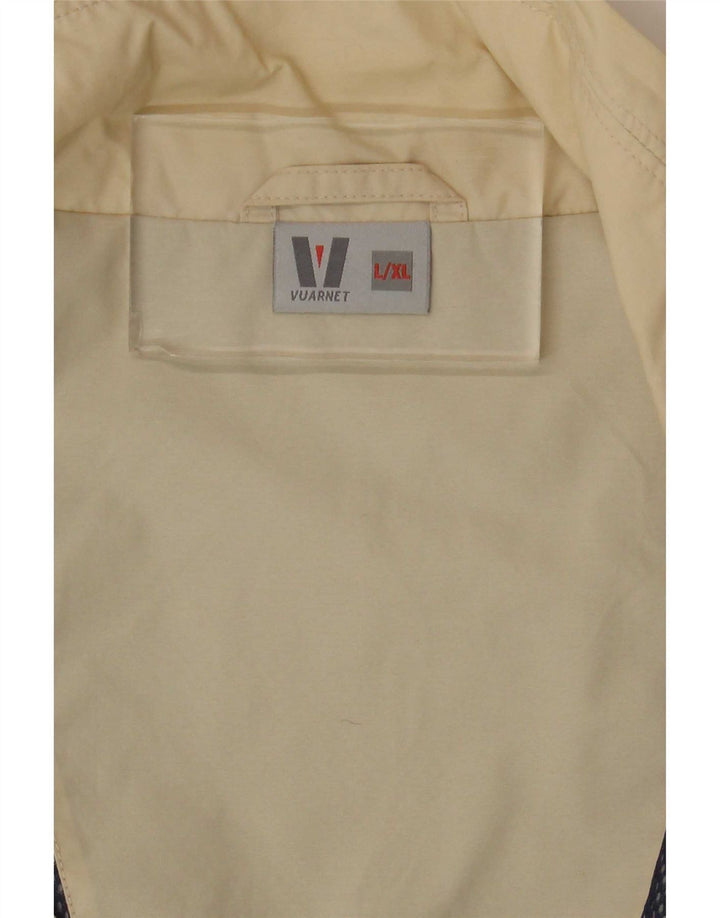 Vuarnet Mens Loose Fit Bomber Jacket UK 40 Large Beige