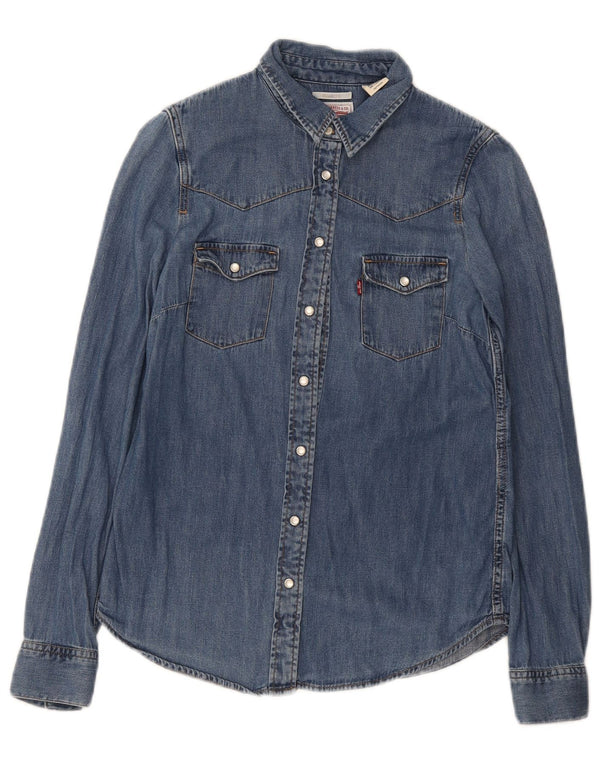 Levi's Womens Classic Fit Denim Shirt UK 6 XS Blue