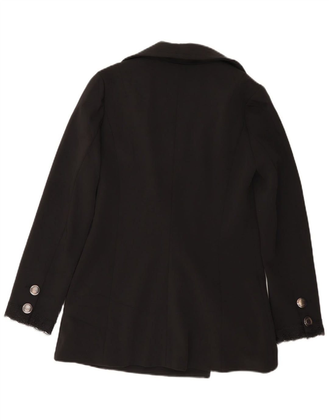 Denny Rose Womens Pea Coat UK 10 Small Black Polyester