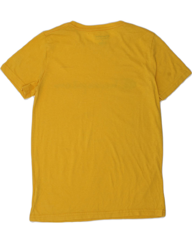 CHAMPION Boys Graphic T-Shirt Top 13-14 Years Medium  Yellow Cotton | Vintage Champion | Thrift | Second-Hand Champion | Used Clothing | Messina Hembry 