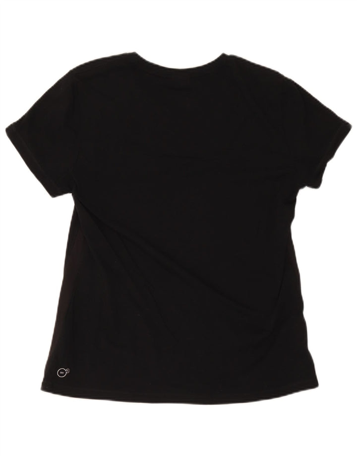 Puma Womens T-Shirt Top UK 16 Large Black Cotton