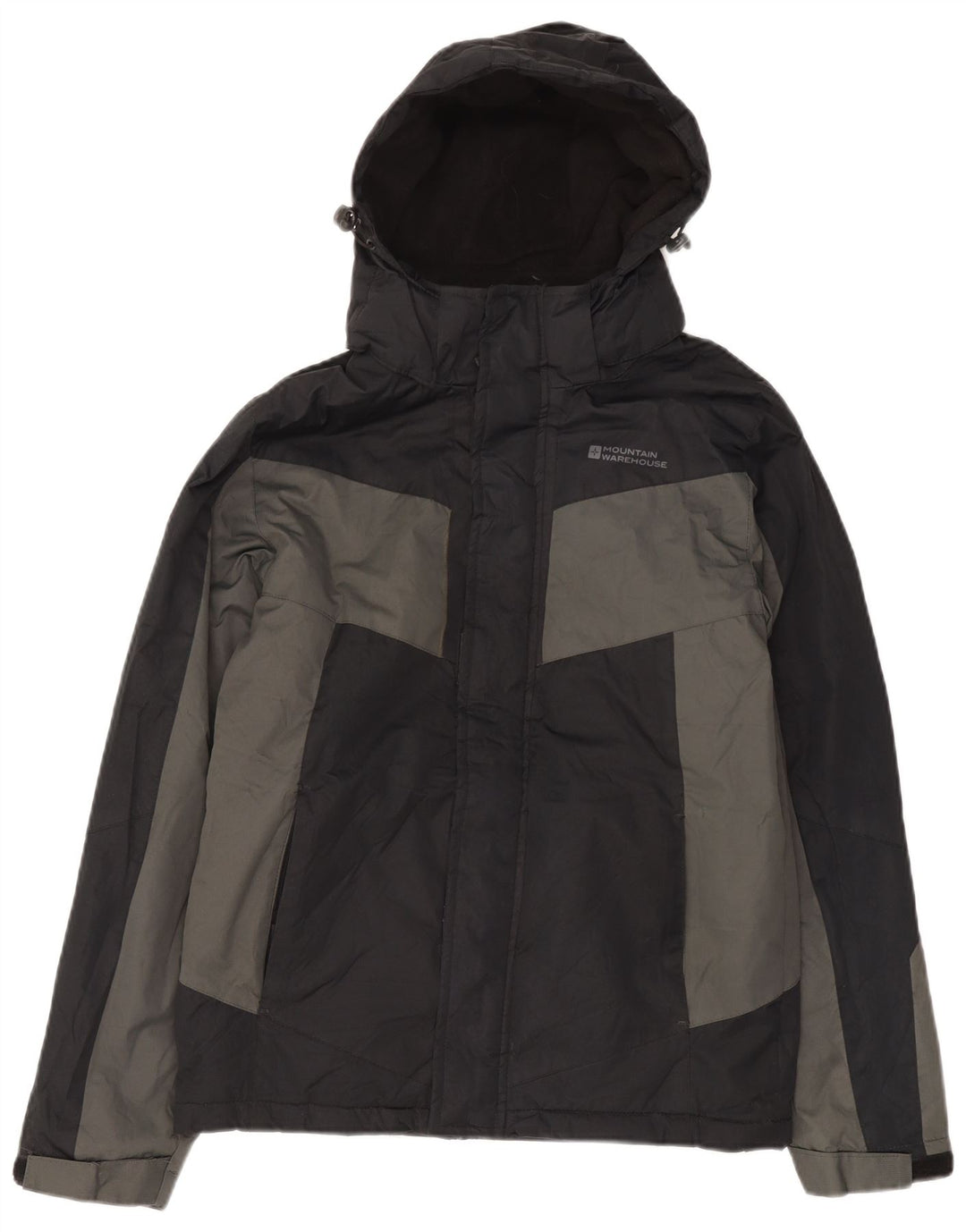 Mountain Warehouse Mens Windbreaker Jacket UK 34 XS Black Colourblock