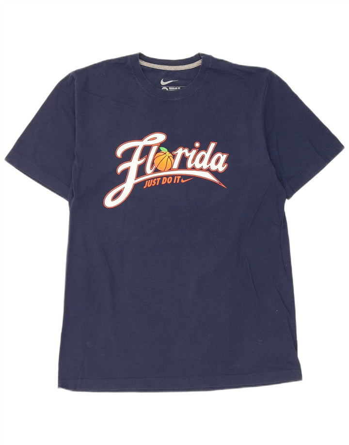 Nike Mens Florida Regular Fit Graphic T-Shirt Top Medium Navy Blue