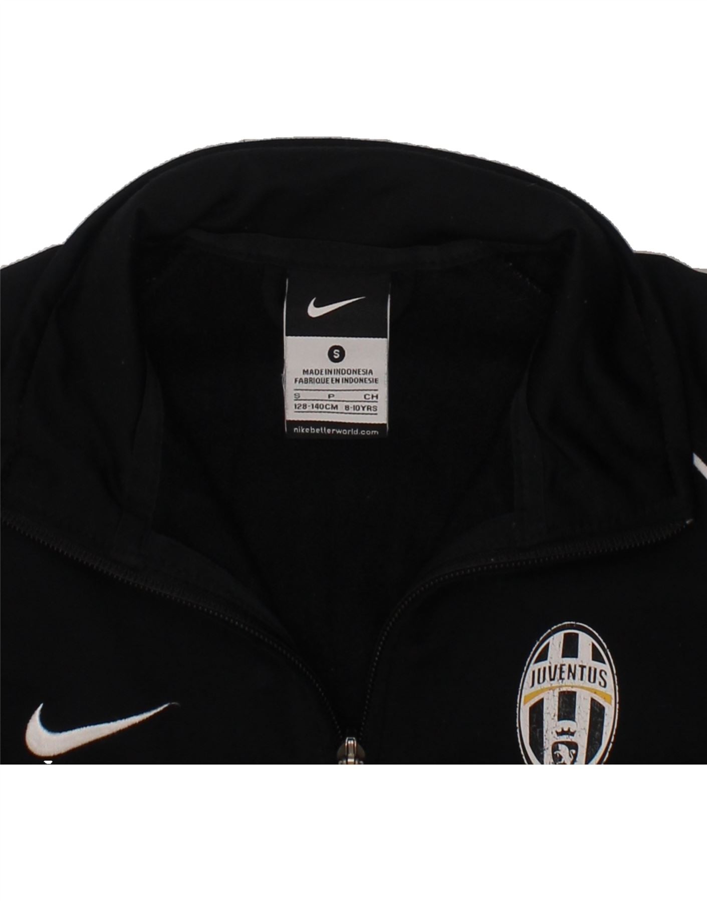 NIKE Boys Juventus Graphic Tracksuit Top Jacket 8-9 Years Small