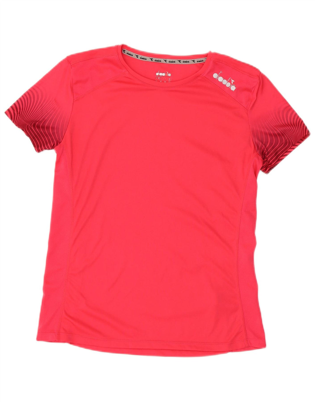 Diadora Womens T-Shirt Top UK 14 Large Pink Polyester