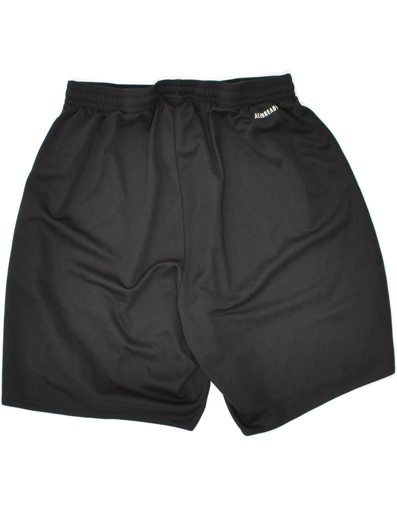 ADIDAS Boys Aeroready Sport Shorts 9-10 Years Small  Black Polyester | Vintage Adidas | Thrift | Second-Hand Adidas | Used Clothing | Messina Hembry 