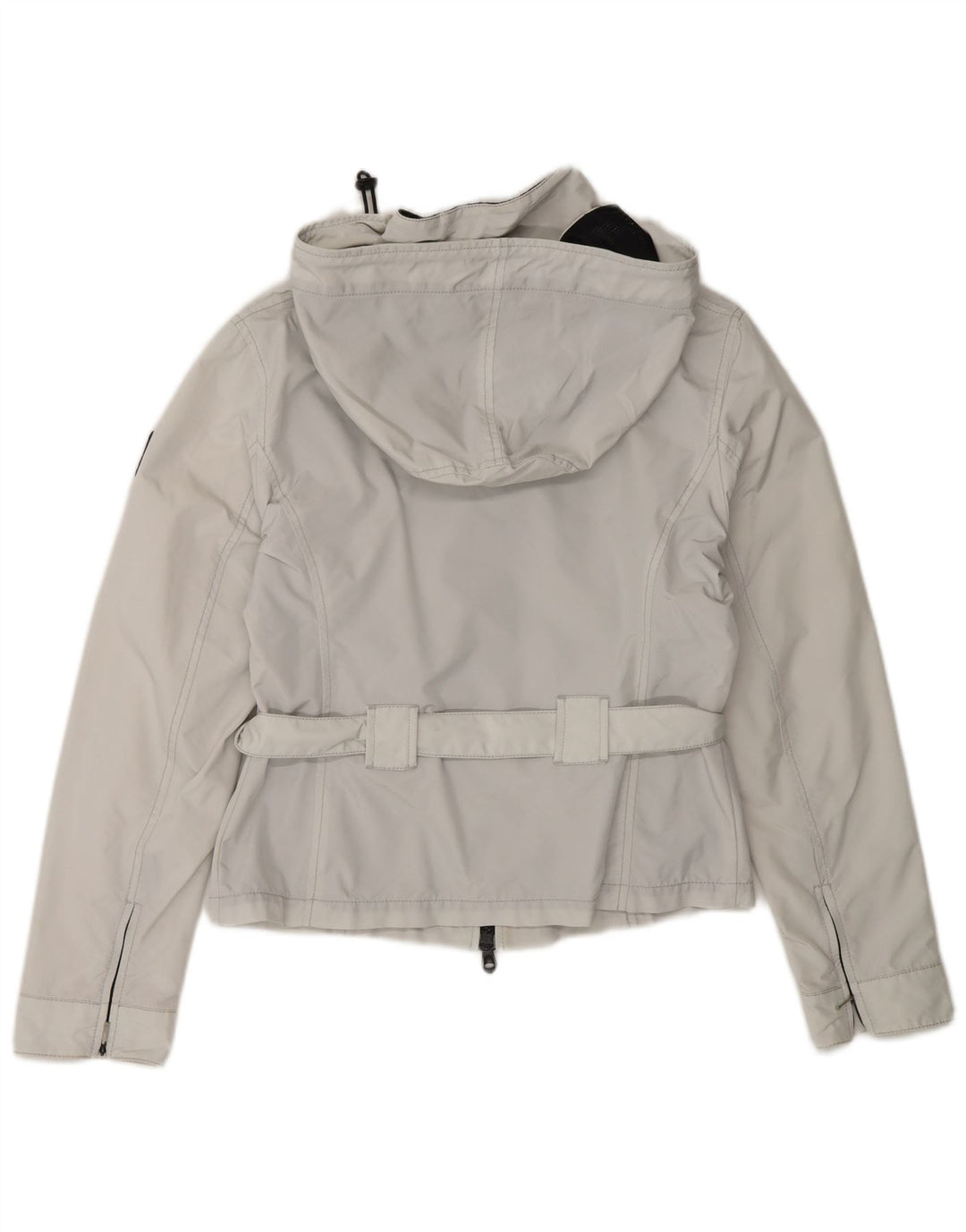 REFRIGIWEAR Womens Hooded Rain Jacket UK 14 Large White Polyamide