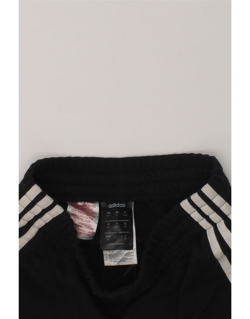 ADIDAS Girls Sport Shorts 9-10 Years Black Cotton | Vintage Adidas | Thrift | Second-Hand Adidas | Used Clothing | Messina Hembry 