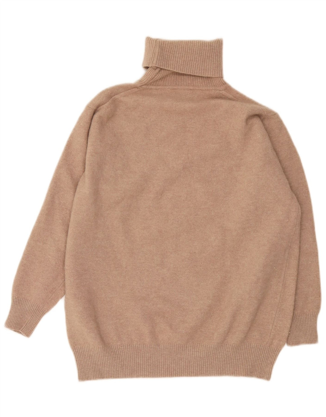 Max Mara Womens Weekend Roll Neck Jumper Sweater UK 12 Medium Beige