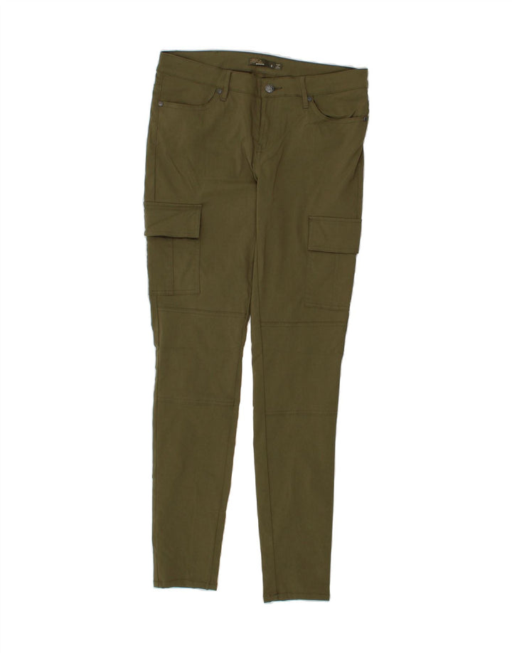 PRANA Womens Skinny Cargo Trousers US 8 Medium W30 L31 Khaki Polyamide Vintage Prana and Second-Hand Prana from Messina Hembry 