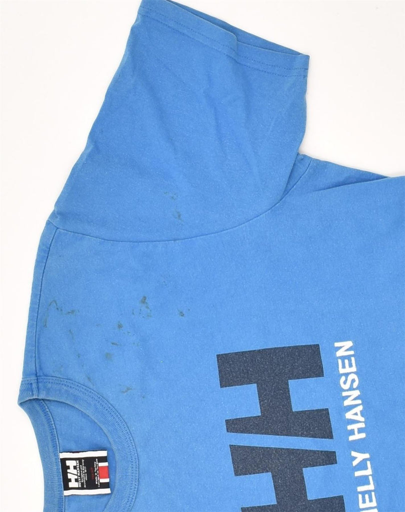 HELLY HANSEN Mens Graphic T-Shirt Top Small Blue Cotton | Vintage Helly Hansen | Thrift | Second-Hand Helly Hansen | Used Clothing | Messina Hembry 