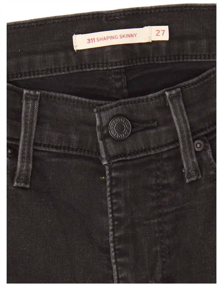 LEVI'S Womens 311 Shaping Skinny Jeans W27 L26 Black